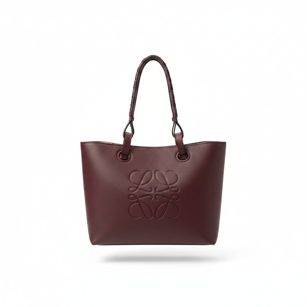 Loewe Embossed Logo Leather Tote Bag