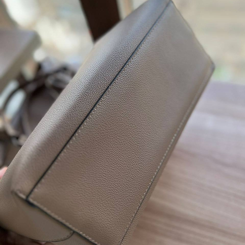 Loewe Embossed Logo Leather Tote Bag