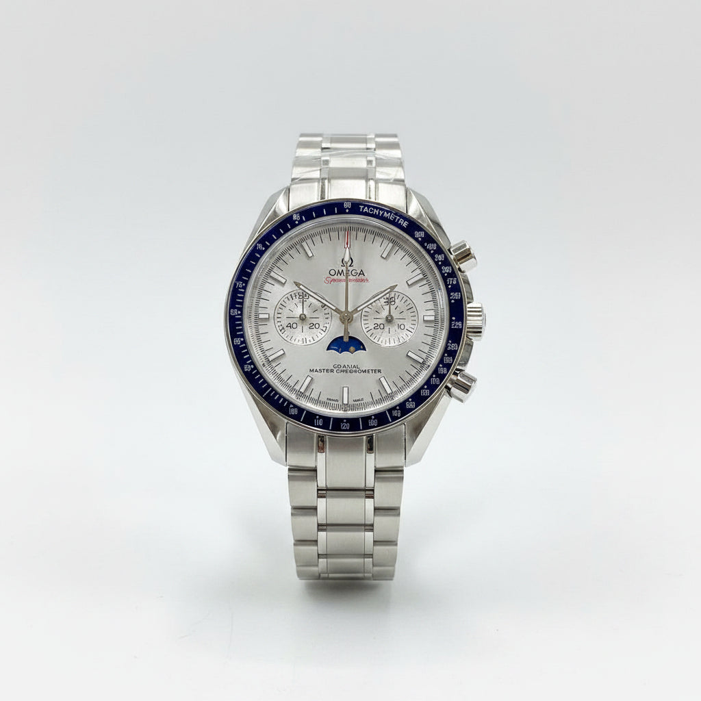 Omega Speedmaster Master Chronometer Moonphase Stainless Steel Watch