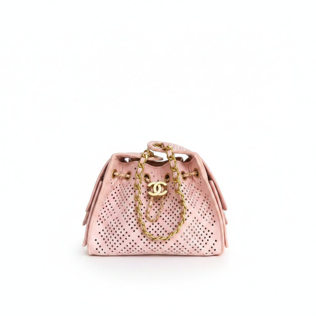 Chanel Perforated Chain Bag in Soft Pink