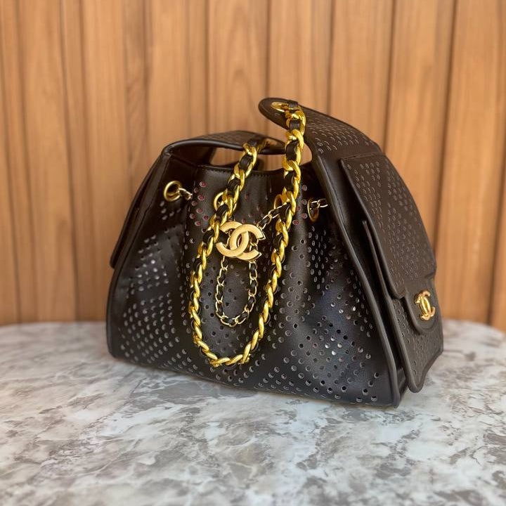 Chanel Perforated Chain Bag in Soft Pink