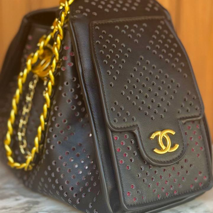 Chanel Perforated Chain Bag in Soft Pink