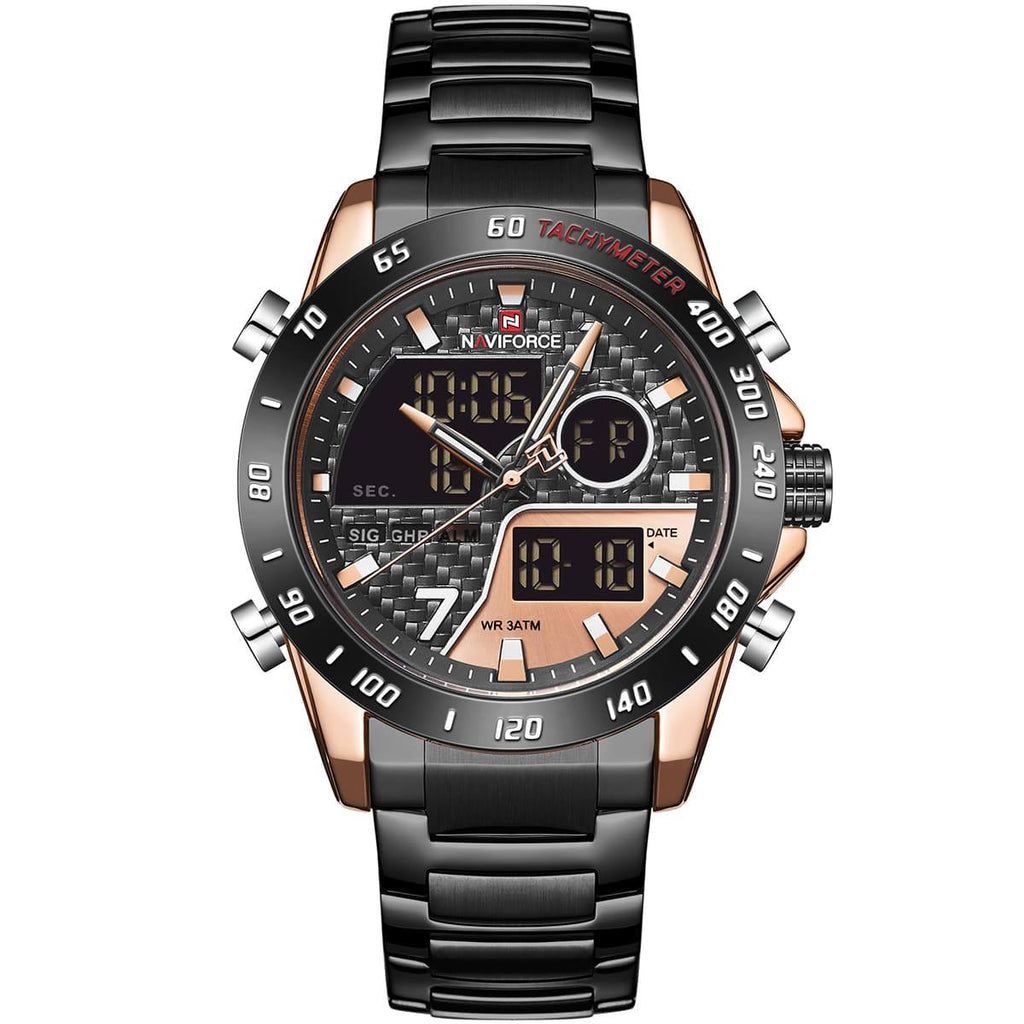 NAVIFORCE Green Dial Chronograph Sport Watch ⌚🟢✨