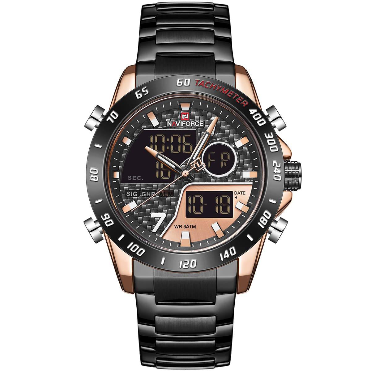 NAVIFORCE Green Dial Chronograph Sport Watch ⌚🟢✨