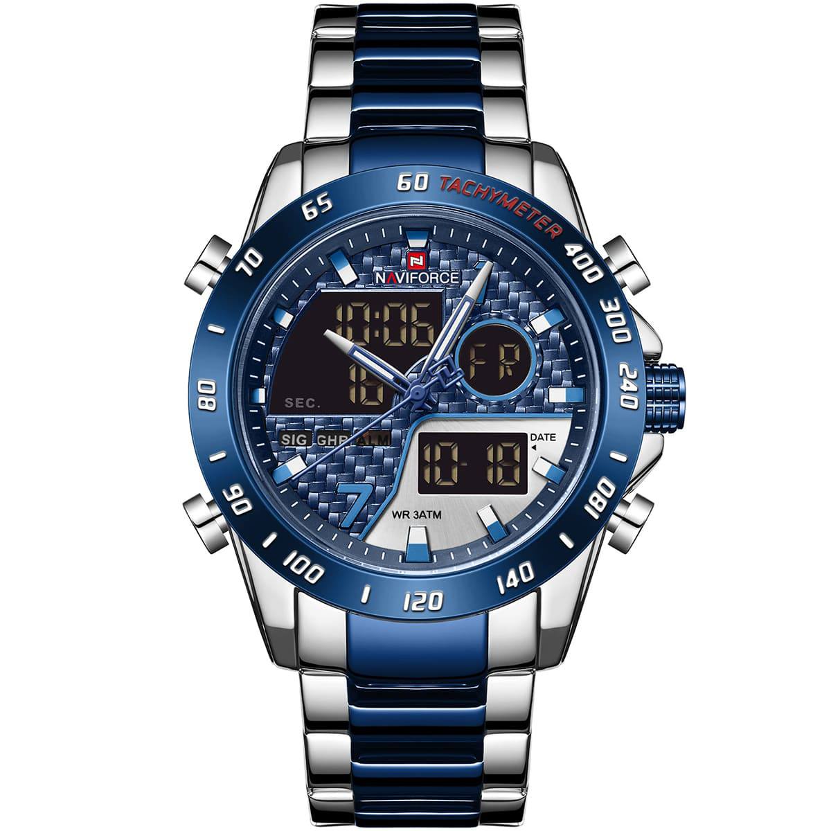 NAVIFORCE Green Dial Chronograph Sport Watch ⌚🟢✨