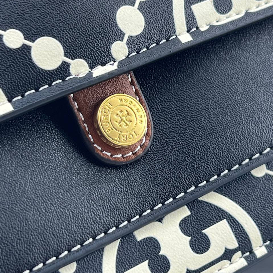 Tory Burch Monogram Crossbody with Chain Strap