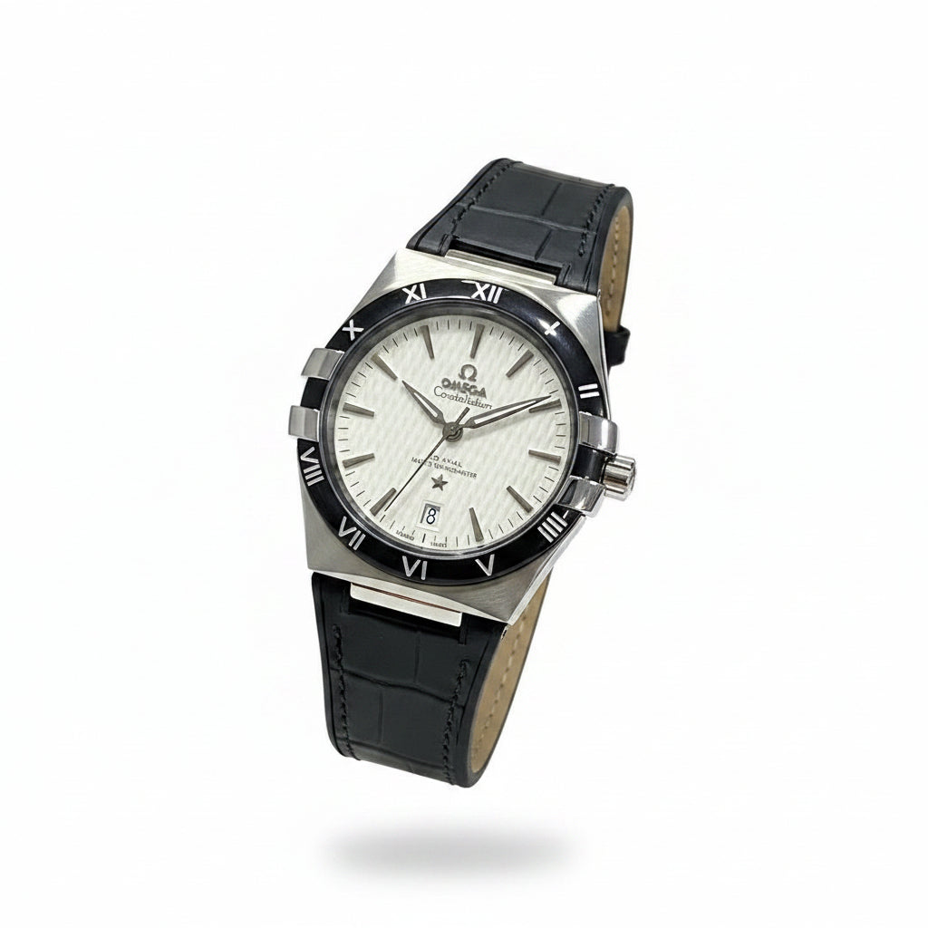 Omega Constellation Master Chronometer with Textured White Dial