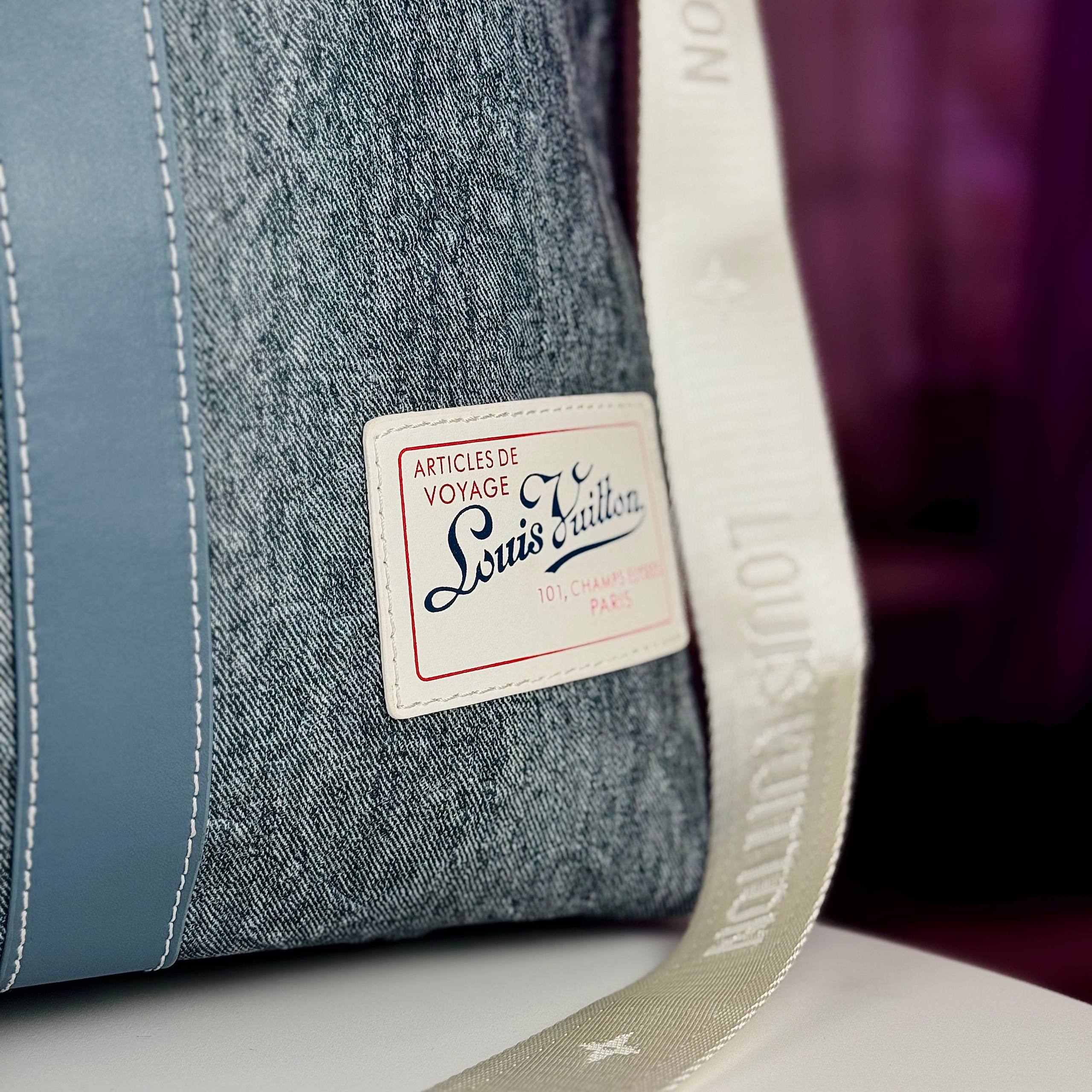 Louis Vuitton Monogram Denim Tote with Detachable Strap