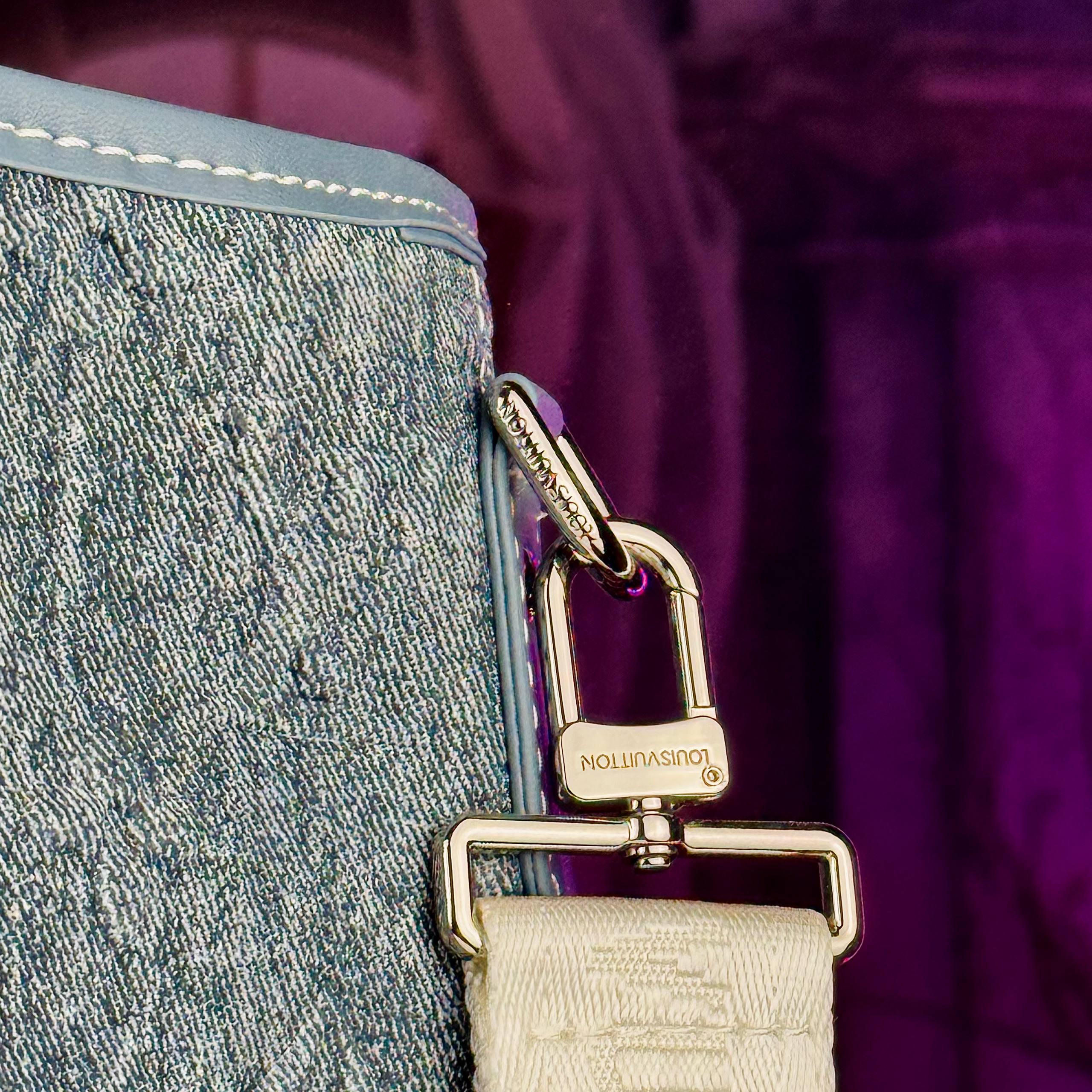 Louis Vuitton Monogram Denim Tote with Detachable Strap