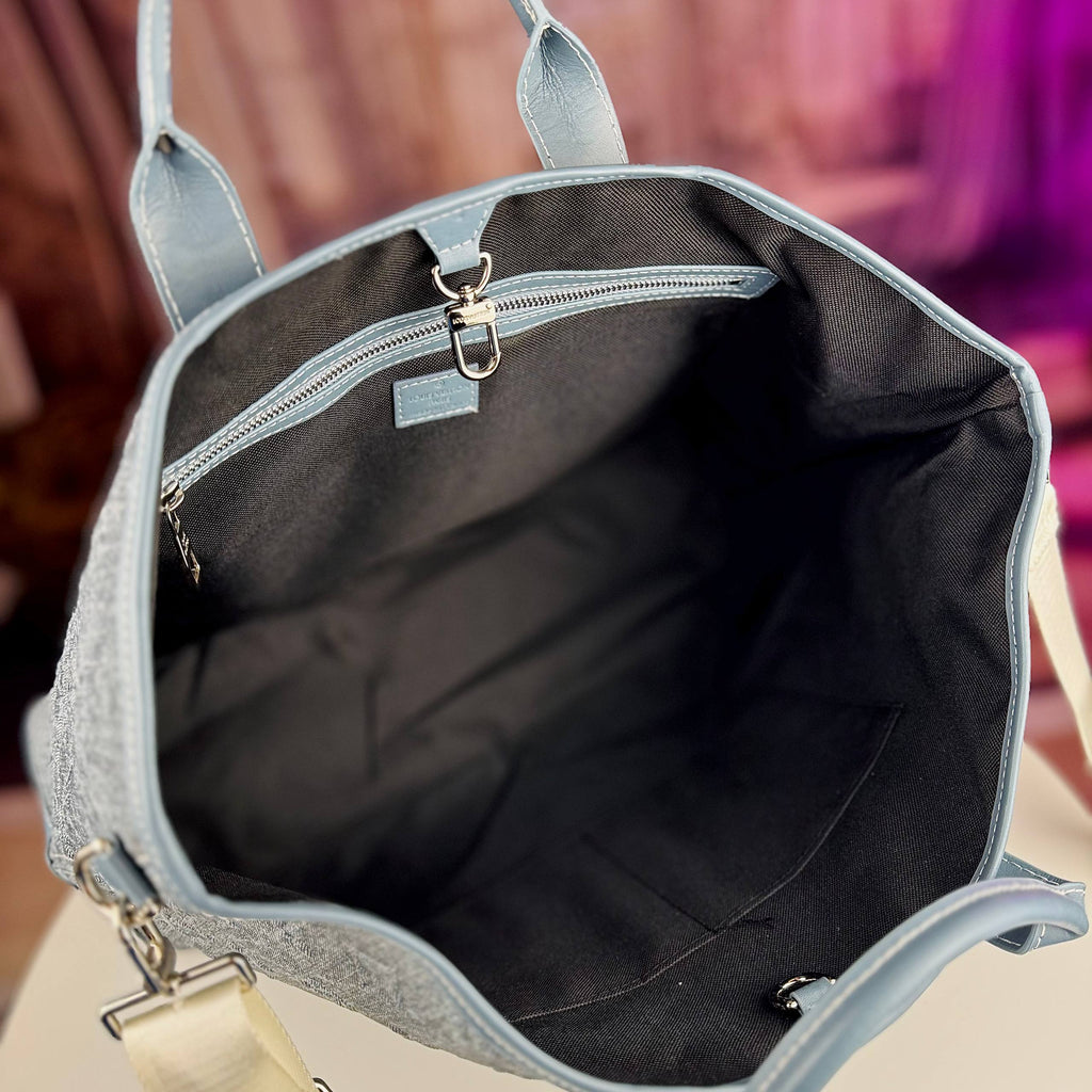 Louis Vuitton Monogram Denim Tote with Detachable Strap