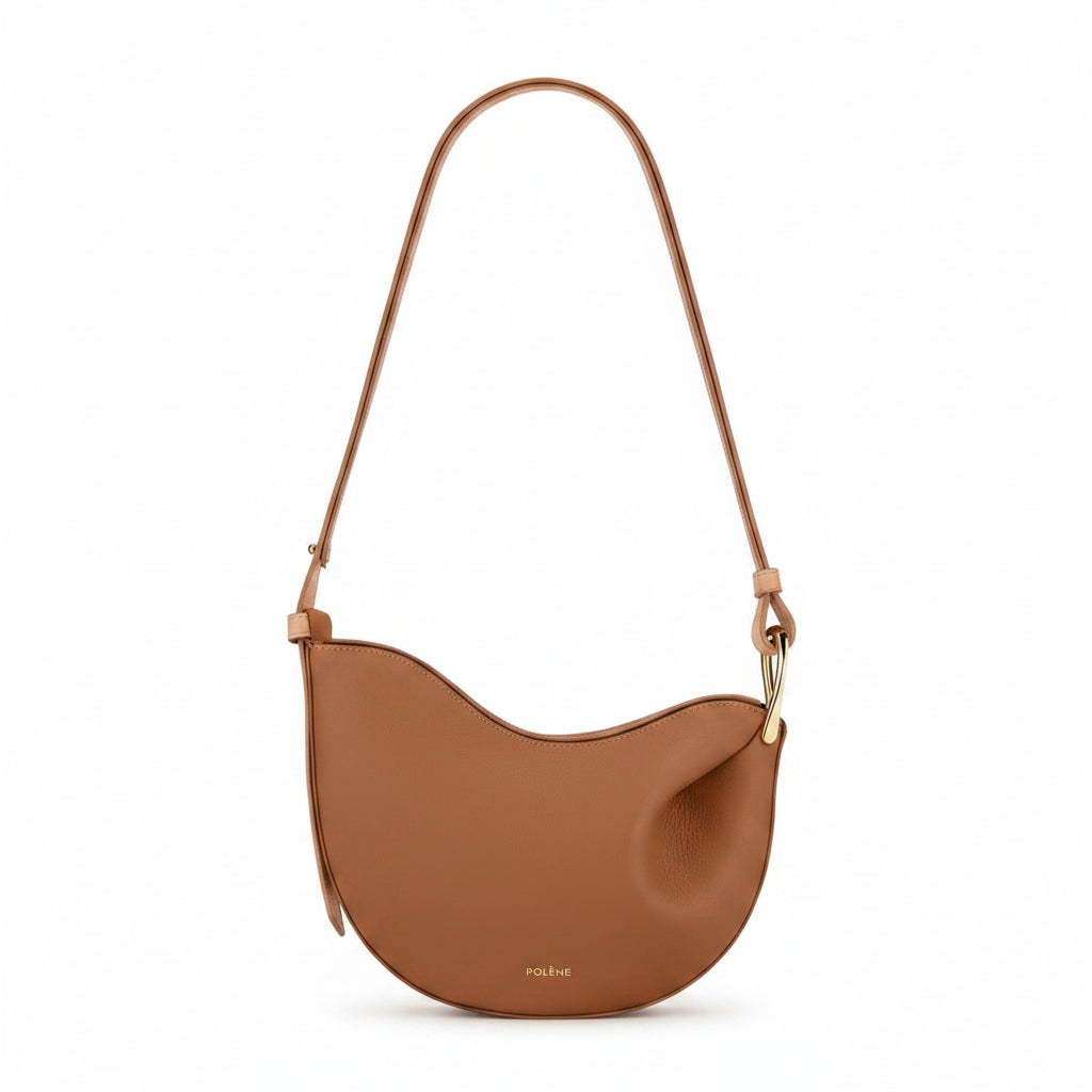 Polène Sculptural Leather Shoulder Bag