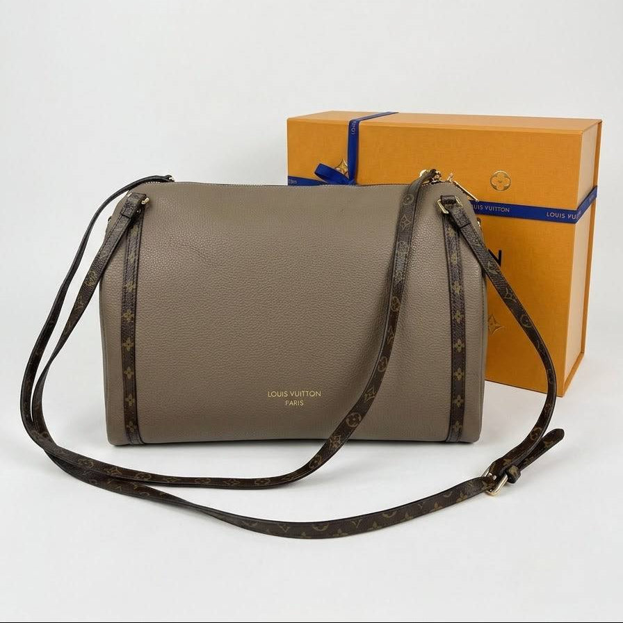 Louis Vuitton Monogram Trim Handbag in Taupe