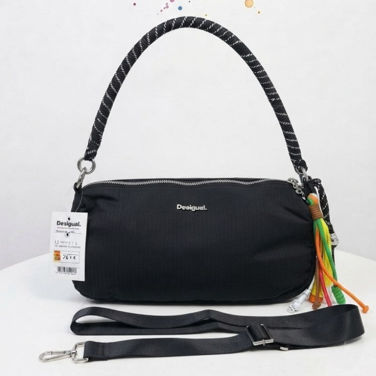 Desigual Pleated Mirror Bag in Vibrant Red