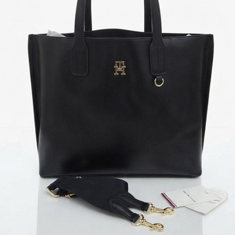 Tommy Hilfiger Mirror Original Light Blue Crossbody Tote Bag