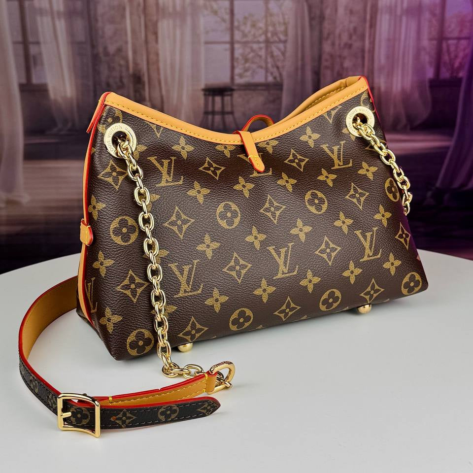 Louis Vuitton Monogram Vavin Hobo Bag with Gold Chain Detail 👜✨🎀