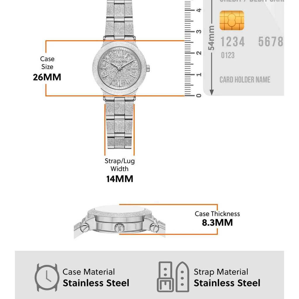 Michael Kors MK7555: Silver Stainless Steel Watch  ⌚✨