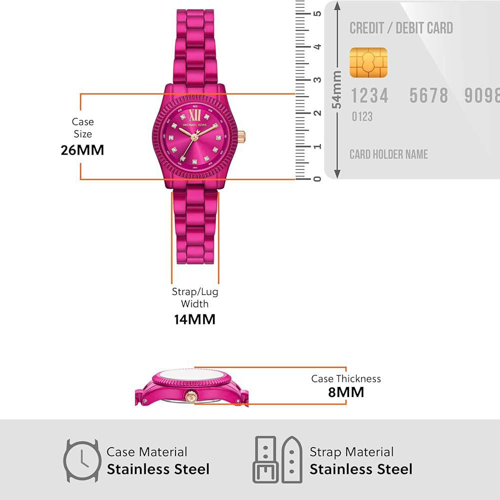 Michael Kors Pink Stainless Steel Watch 🌸⌚✨