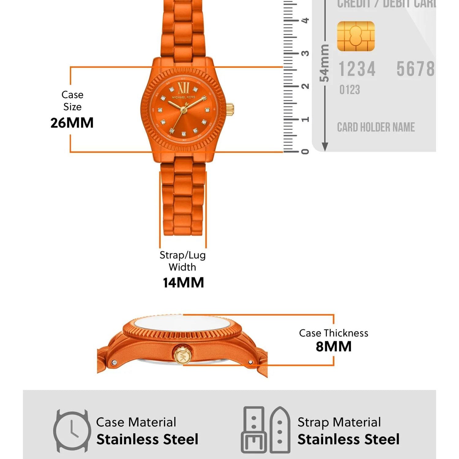 Michael Kors Pink Stainless Steel Watch 🌸⌚✨