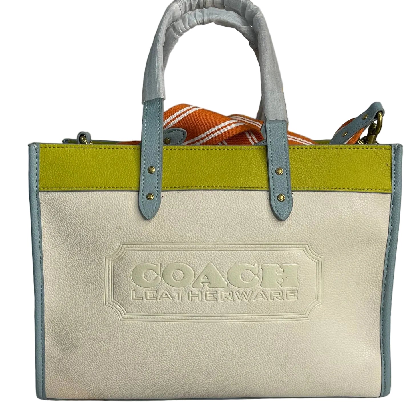 COACH Leatherware Field Tote in Colorblock Leather 👜🎨✨