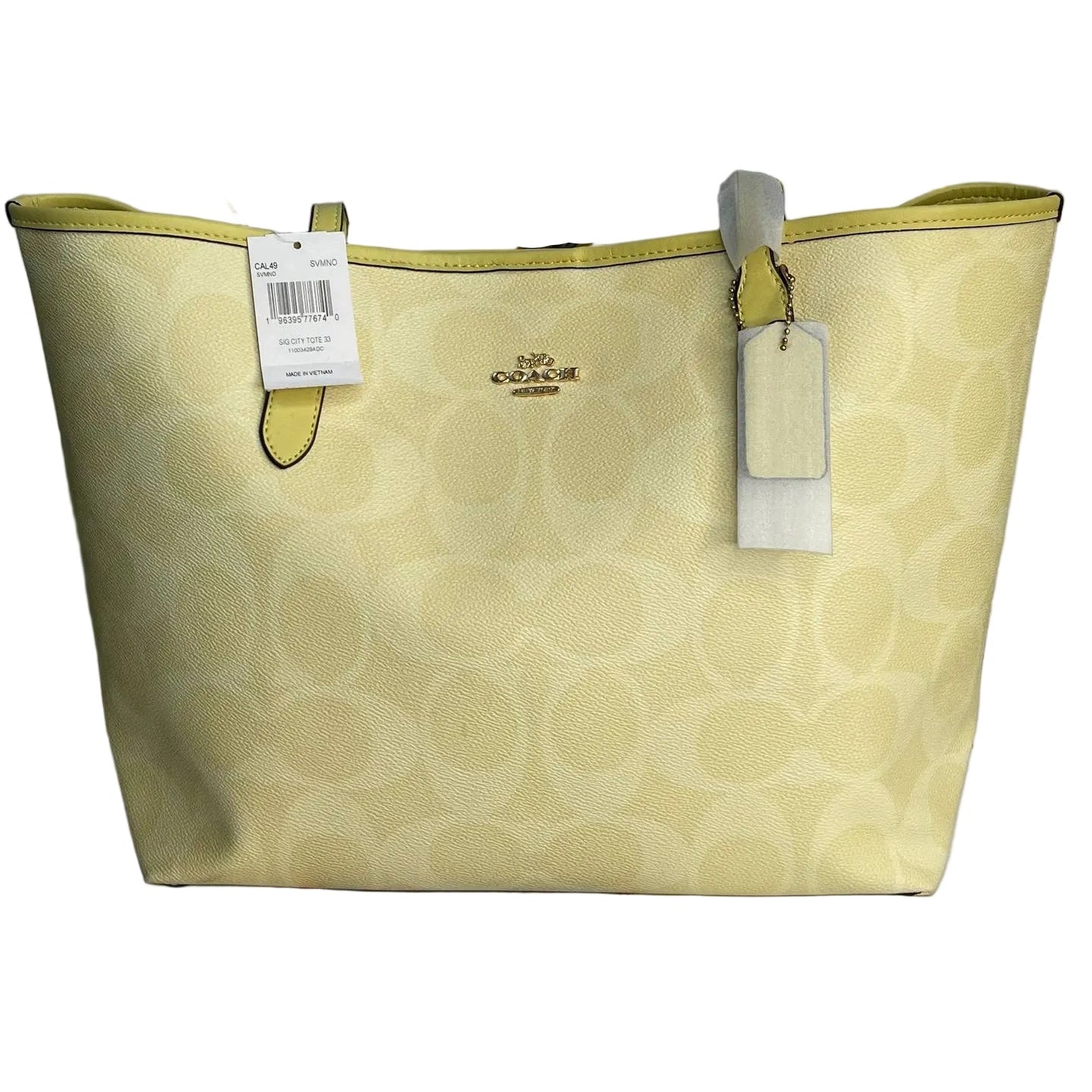 Coach Signature Script Logo Tote Bag 👜✨🗽