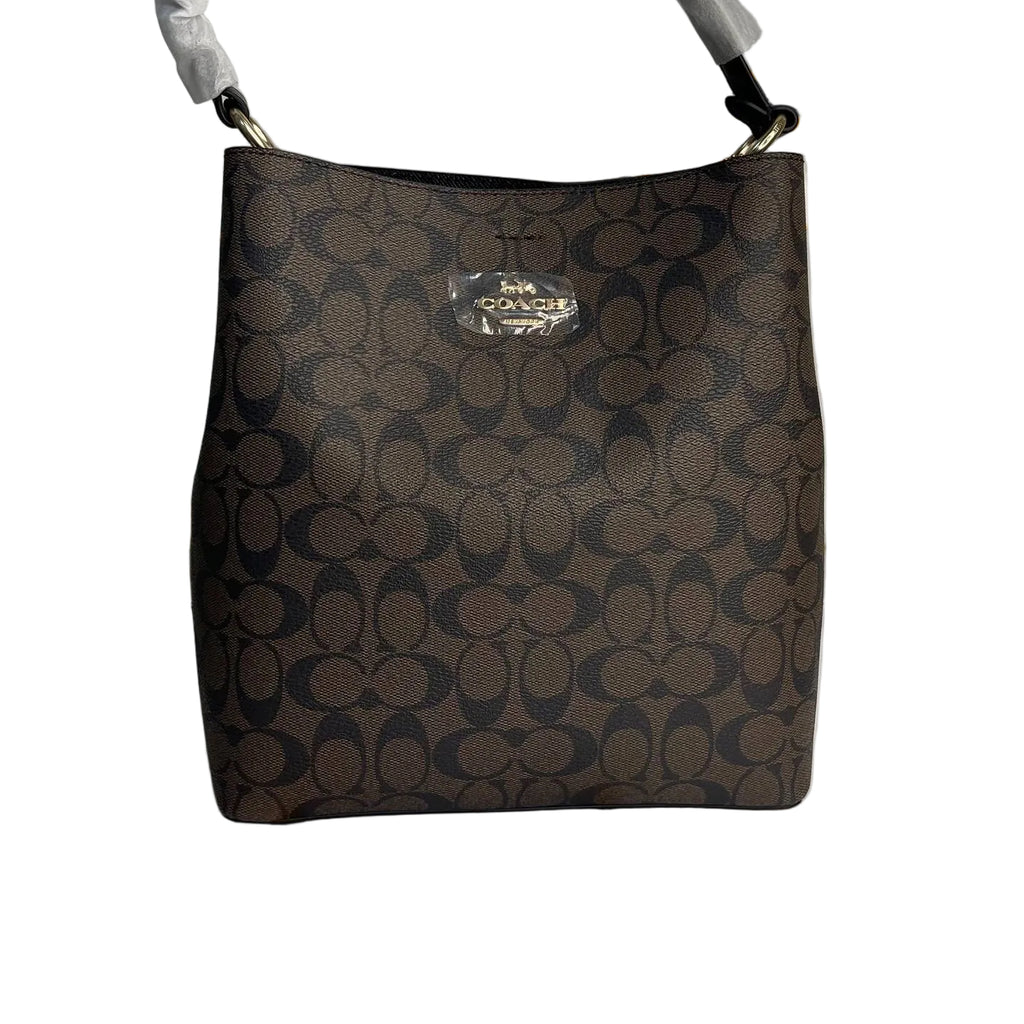 Coach Signature Canvas Small Town Bucket Bag in Brown/Beige  👜✨🤎