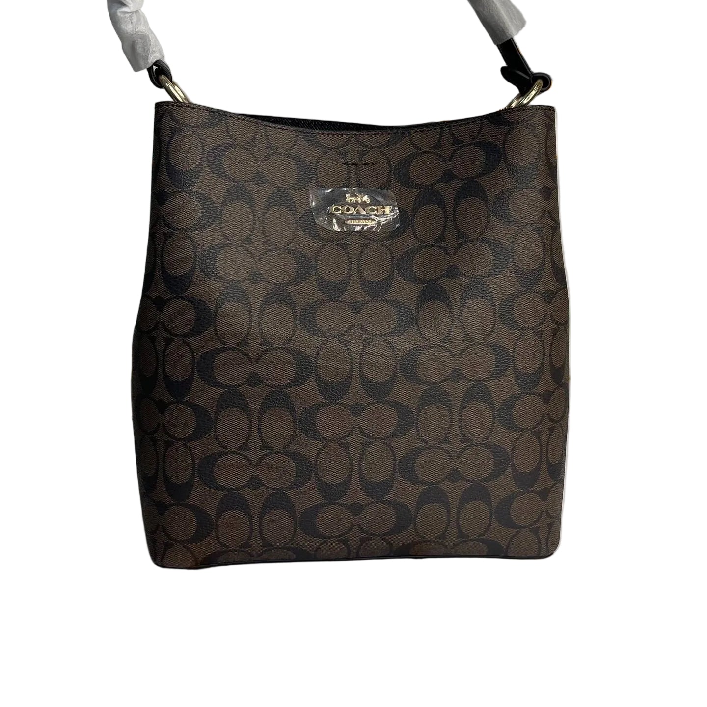 Coach Signature Canvas Small Town Bucket Bag in Brown/Beige  👜✨🤎