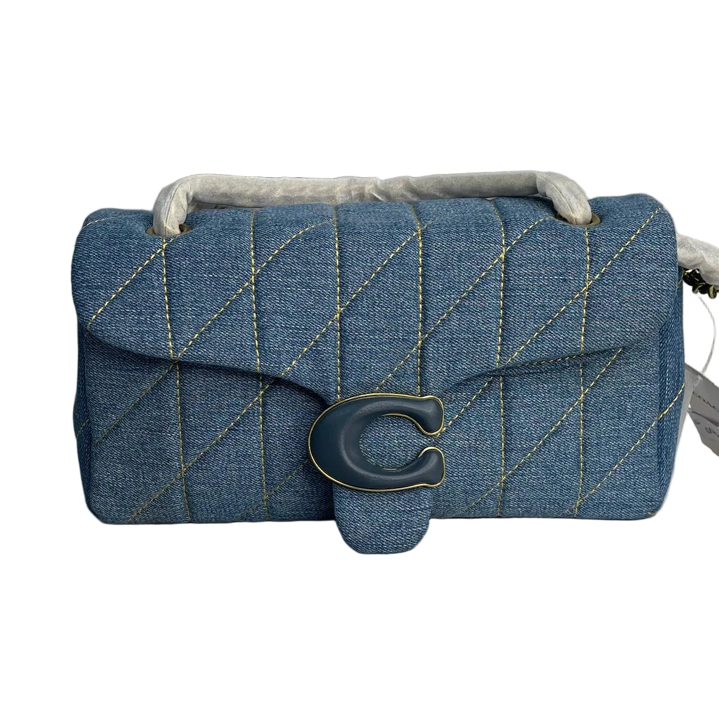 Coach Quilted Denim Pillow Tabby Shoulder Bag 💙🧵👜