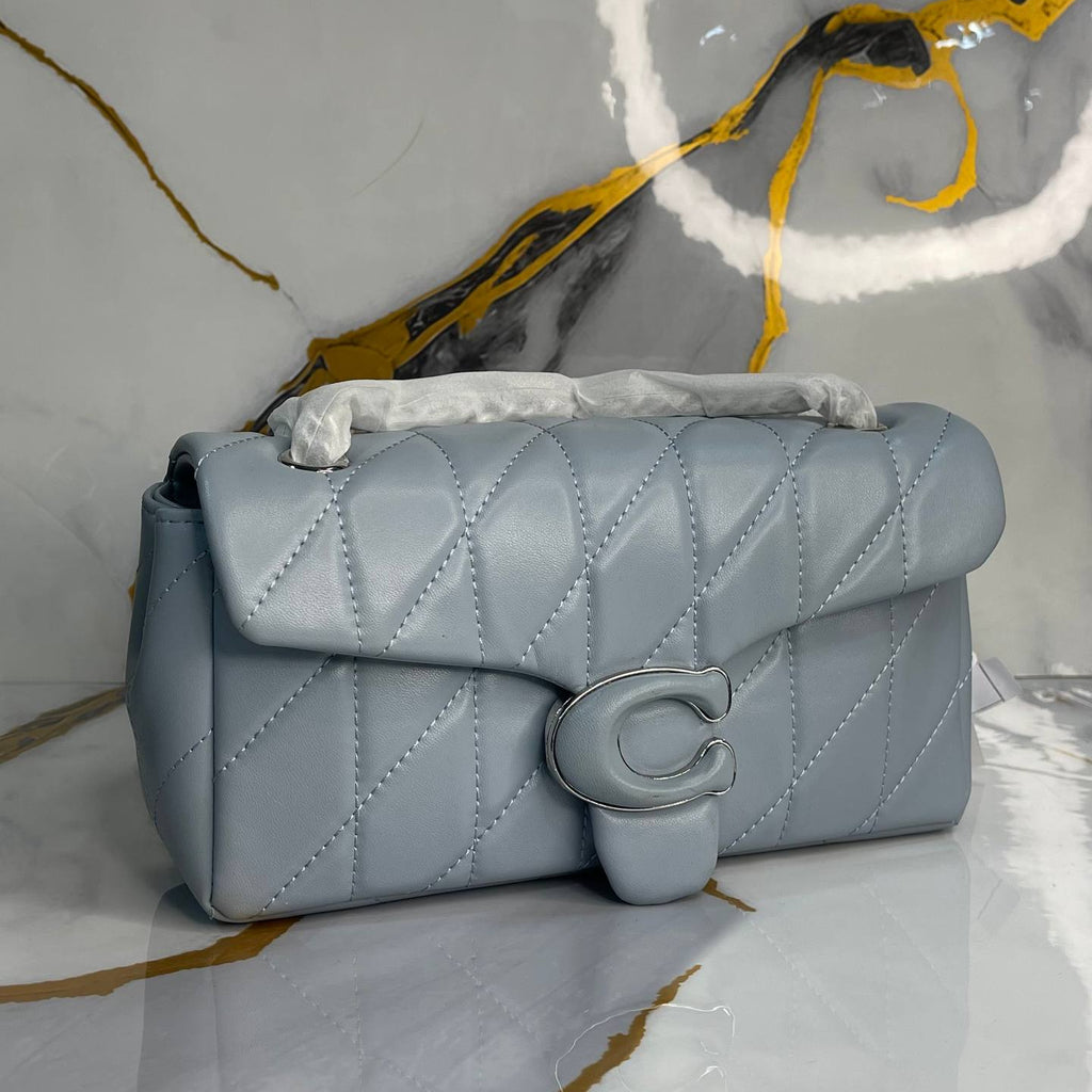 Coach Quilted Denim Pillow Tabby Shoulder Bag 💙🧵👜
