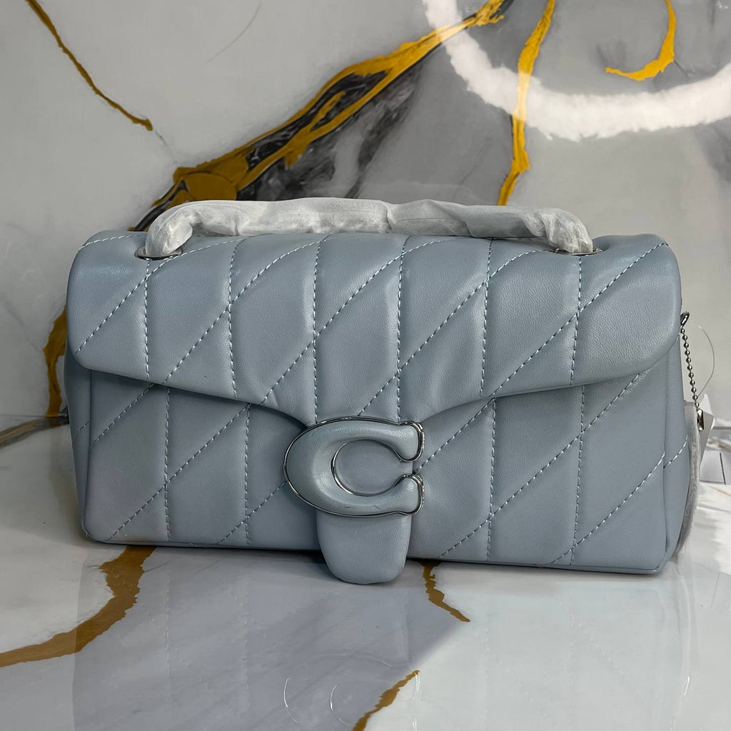 Coach Quilted Denim Pillow Tabby Shoulder Bag 💙🧵👜
