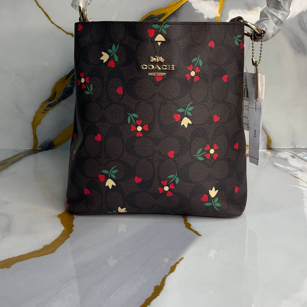 Coach Mini Town Bucket Bag in Chalk Floral Print 🌸👜✨