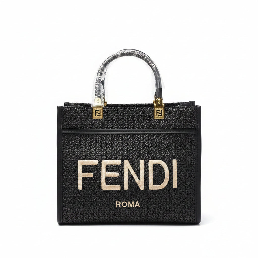 Fendi Black & Beige Baguette: Iconic Style 🖤👜✨
