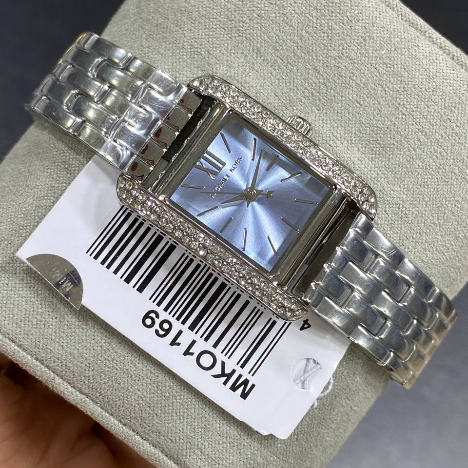 Mk for women: Silver & Gold-Tone Rhinestone Watch ⌚✨🪙