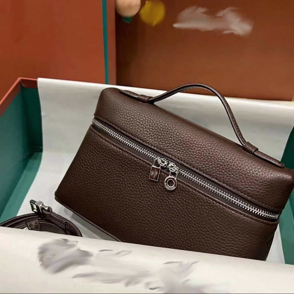 Loro Piana Leather Vanity Bag with Detachable Strap 👜✨