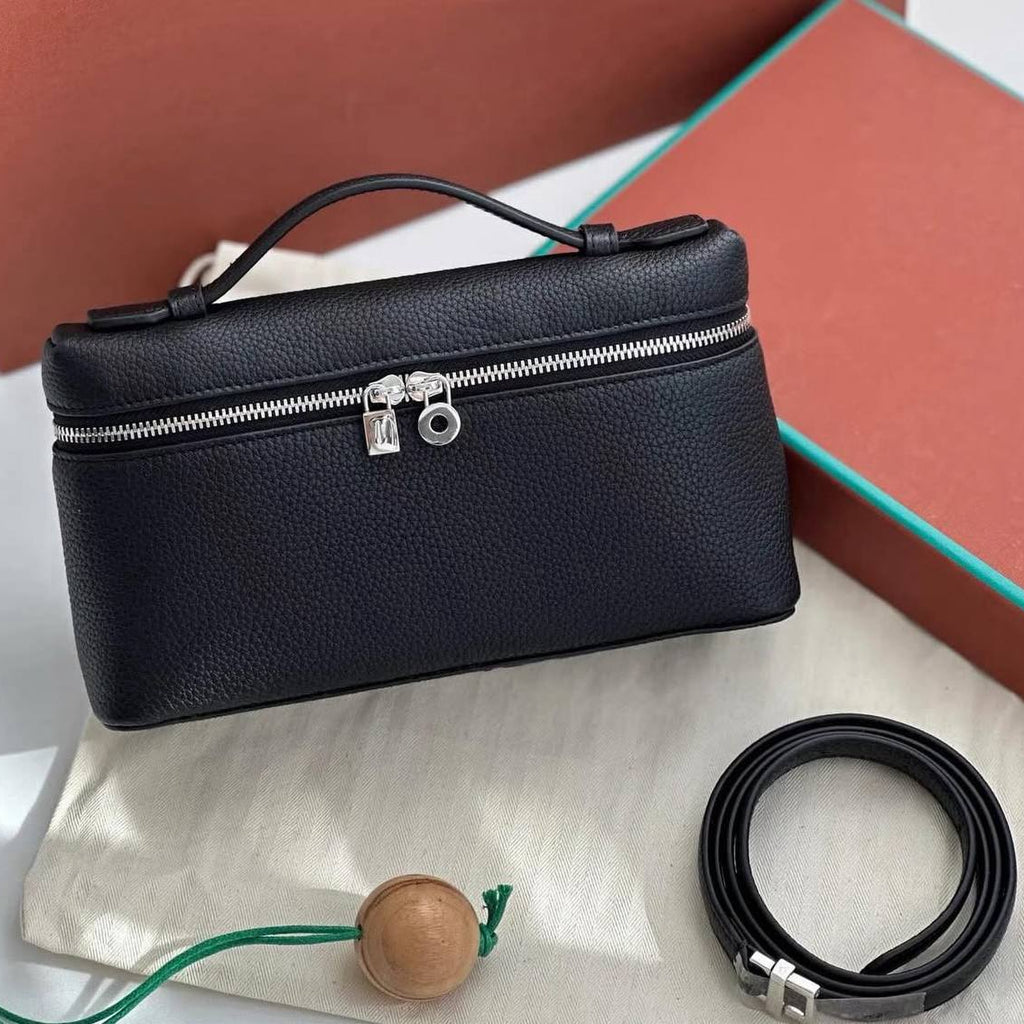 Loro Piana Leather Vanity Bag with Detachable Strap 👜✨