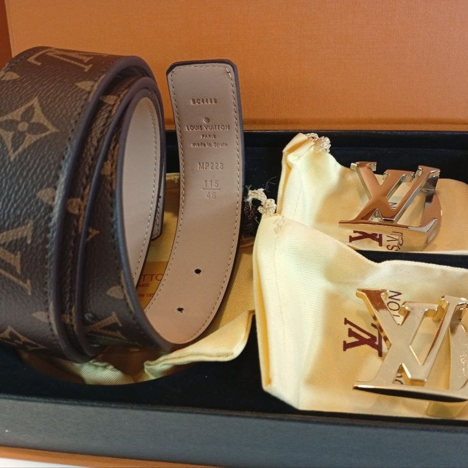 Louis Vuitton Monogram Belt Set with Interchangeable Buckles 🤎✨