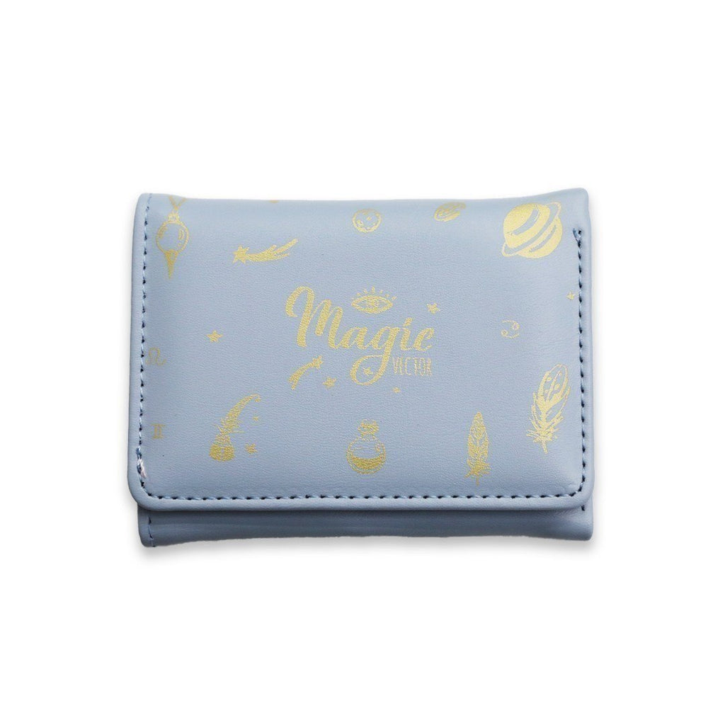 Magic Vector Tri-Fold Wallet in Celestial Lavender Faux Leather ✨🌙
