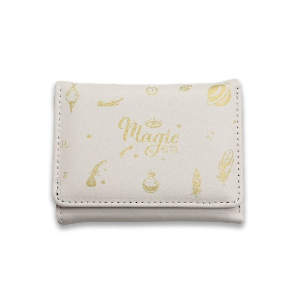 Magic Vector Tri-Fold Wallet in Celestial Lavender Faux Leather ✨🌙