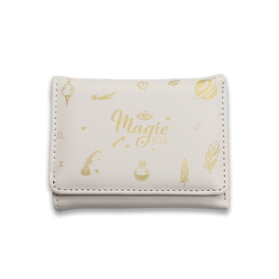 Magic Vector Tri-Fold Wallet in Celestial Lavender Faux Leather ✨🌙