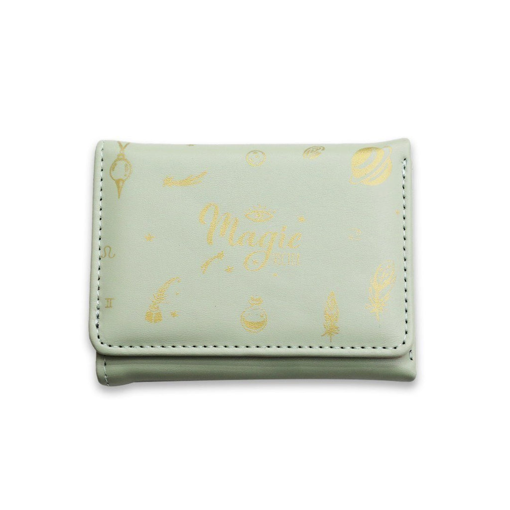 Magic Vector Tri-Fold Wallet in Celestial Lavender Faux Leather ✨🌙