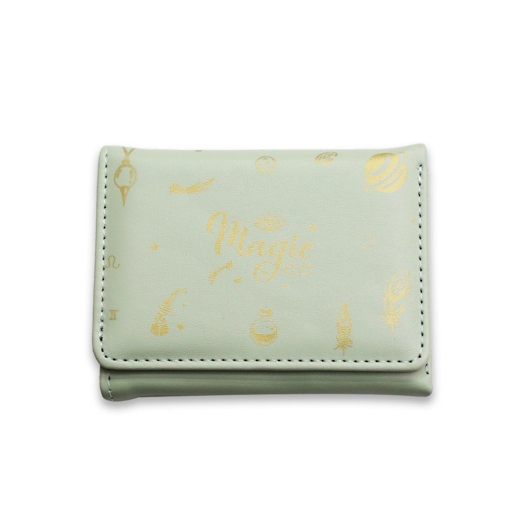 Magic Vector Tri-Fold Wallet in Celestial Lavender Faux Leather ✨🌙