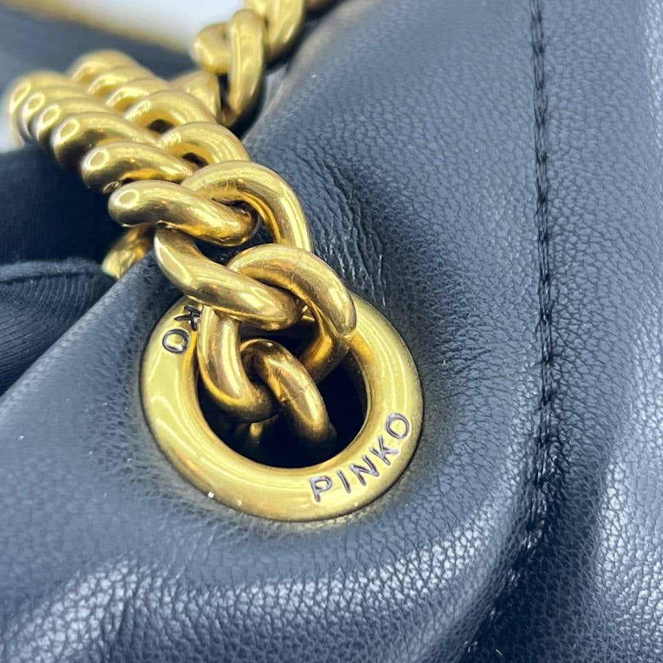 Pinko Quilted Shoulder Bag with Gold Chain Detail ✨👜