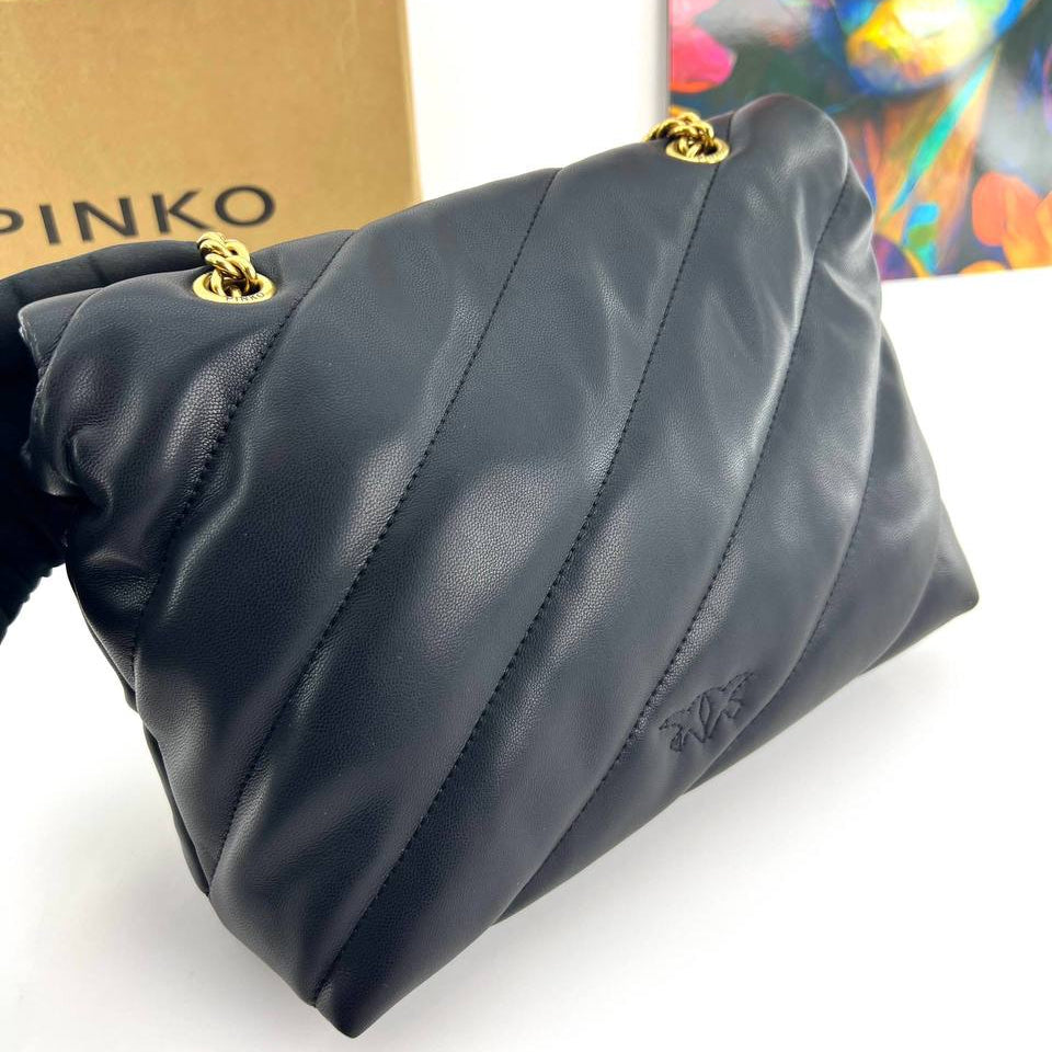 Pinko Quilted Shoulder Bag with Gold Chain Detail ✨👜