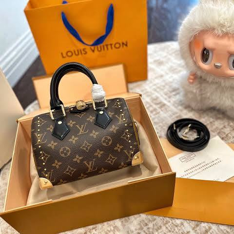 Louis Vuitton Monogram Studded Petite Handbag