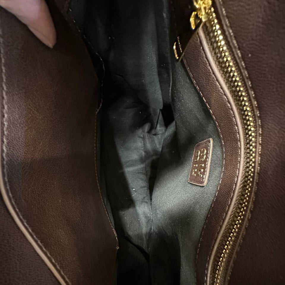 Miu Miu Archive 2009 Black Tote with Gold Tone Hardware