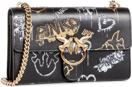 Pinko Mirror Large Graffiti Chain Bag