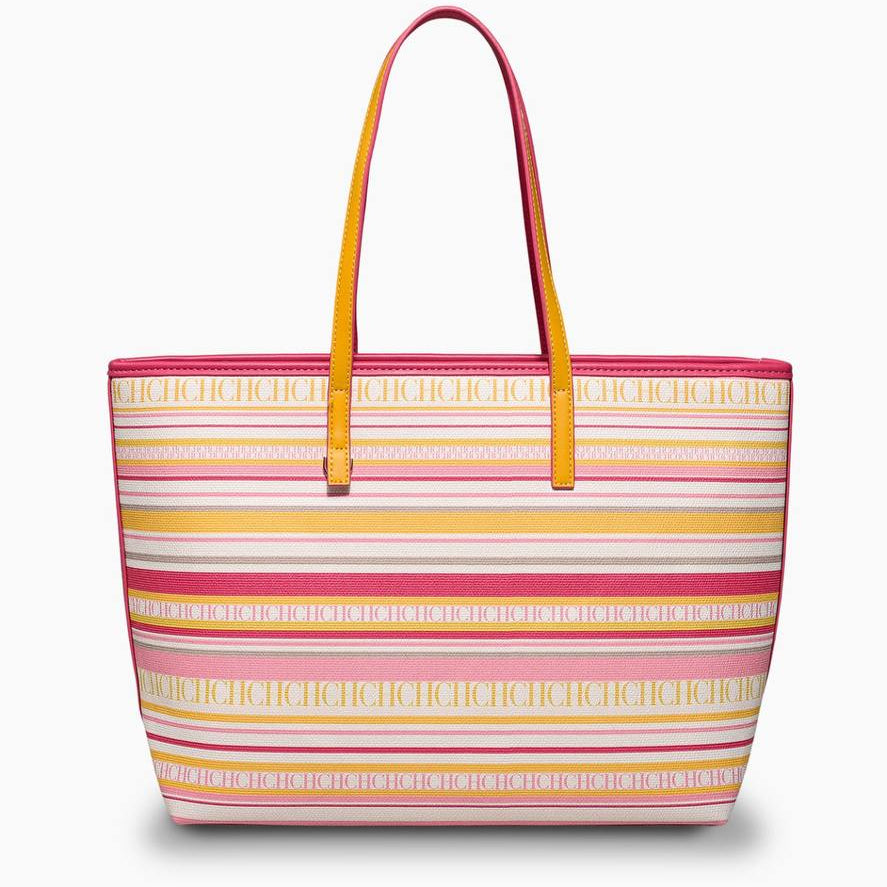 CH Signature Striped Multicolored Tote Bag
