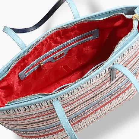 CH Signature Striped Multicolored Tote Bag
