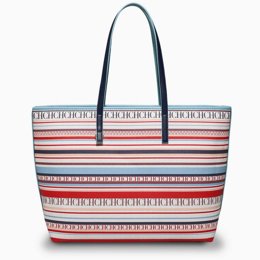 CH Signature Striped Multicolored Tote Bag