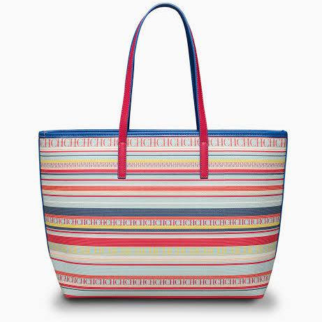 CH Signature Striped Multicolored Tote Bag