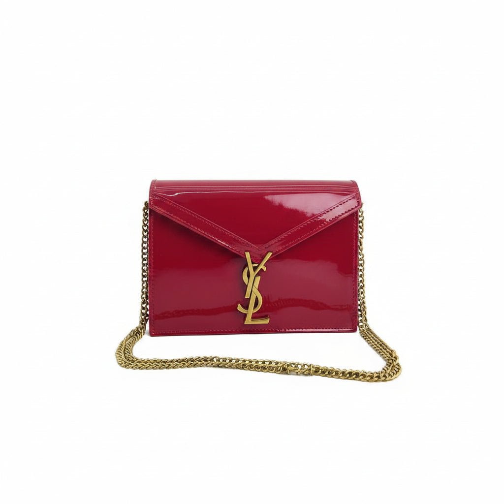 YSL Patent Leather Envelope Chain Bag
